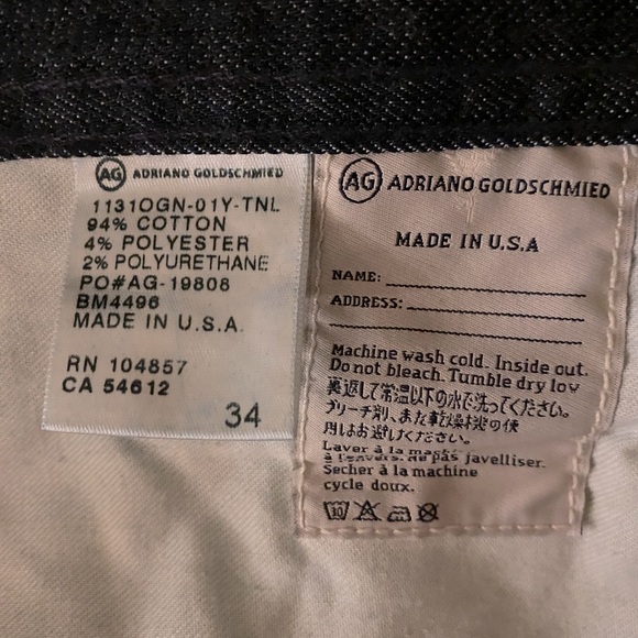 AG mens jeans- Matchbox Slim fit- 34 - Picture 5 of 5